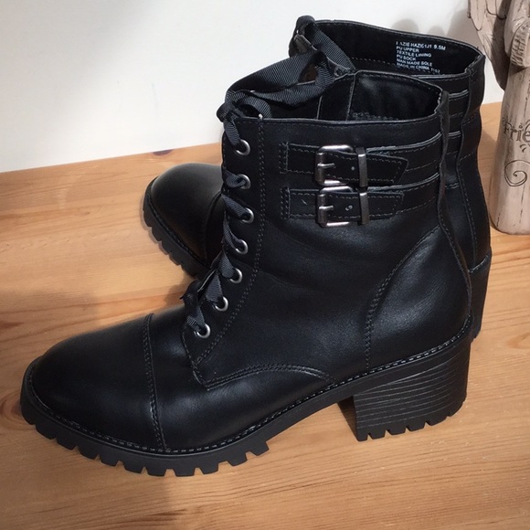 Madden Shoes - Madden NWOT Blk Combat Boots WearYear Round Sz 9.5